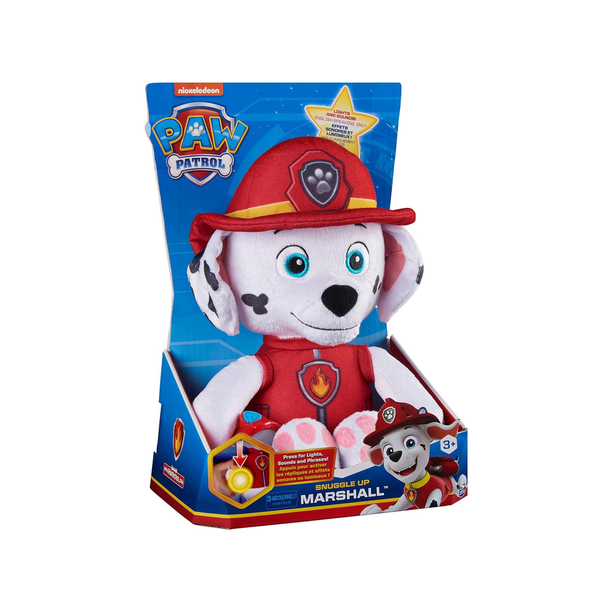 Paw Patrol Snuggle Up Marshall Lights And Sounds Plush