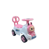 JoyRide Little First Car Ride-On Vehicle – Labubu Themed Push Car (Brown/Pink/Blue)