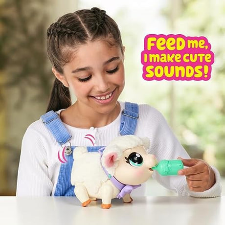 Little Live Pets - My Pet Lamb | Soft and Wooly Interactive Toy Lamb That Walks, Dances 20+ Sounds & Reactions, Batteries Included, for Kids Ages 5+,