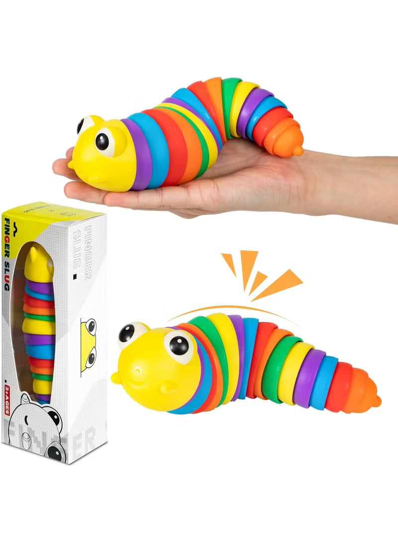 Sotnof Caterpillar Slug Bath Toy with Sound – Multicolor