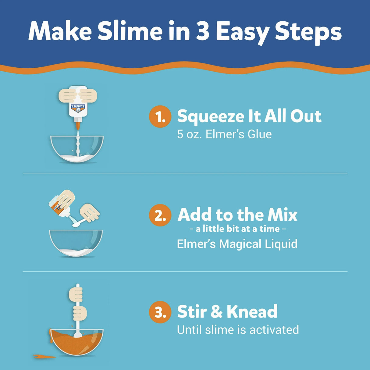 Elmer’s Celebration Slime Kit | Slime Supplies Include Assorted Magical Liquid Slime Activators and Assorted Liquid Glues, 10 Count