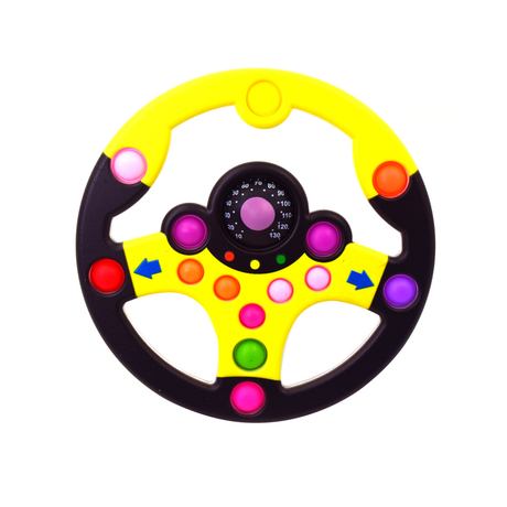 Steering Wheel Fidget Pop It Toy (Assorted, Sold As Single)