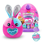 Rainbocorns Eggzania Surprise Mania - Squishy Plush Animal Egg with 20+ Surprises, Yolkies, Slime, and Wearable Accessories - Assorted (Bunny)