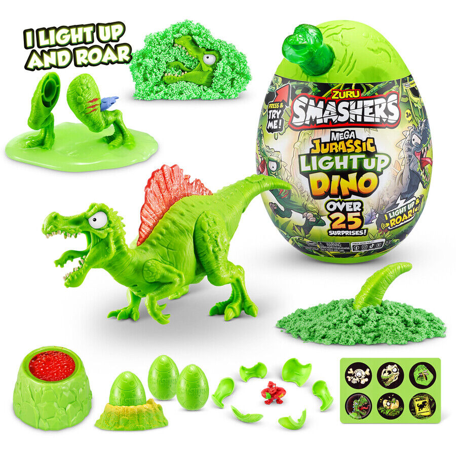 Smashers Jurassic Series 1 Mega Light-Up Dino Collectible Toy
