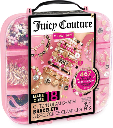 Make It Real Juicy Couture Glitz N Glam Charm Bracelets - 494pc DIY Kit