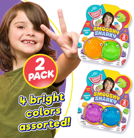 Happy Bunch Smooshy Sharky 2 Pack