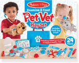 Melissa & Doug Examine and Treat Pet Vet Playset (24 pcs)