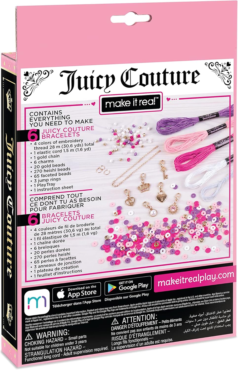 Make It Real Juicy Couture Glamour Stacks DIY Jewelry Craft Kit