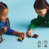 LEGO City Pizza vs. Fire Truck Race Car Pack Toy - Soapbox Car Toys for 5+ Year Old Boys & Girls - Fun Holiday or Birthday Gifts - Vehicle Set Includes 2 Minifigures - 60458