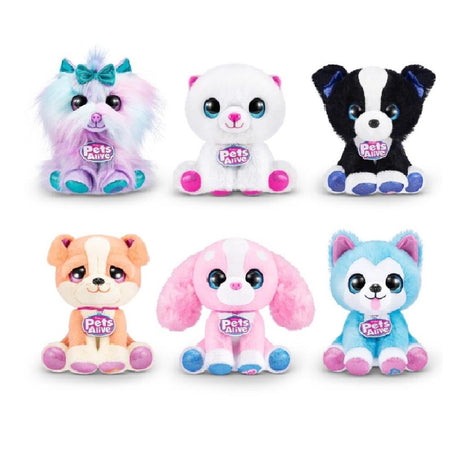 Pets Alive Pet Shop Surprise Puppy Rescue S3 - Interactive Healing Puppy Plush with Speak & Repeat and 10+ Surprises - Assorted (Bulldog)
