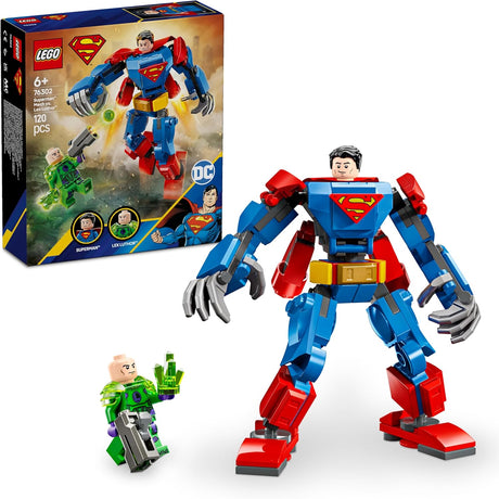 LEGO 76302 Super Heroes Superman Mecha vs. Rex Luther Toy, Toy, Birthday, Present, Blocks, Educational Boy, Girls, Children, 6 Years, 7 Years, 8 Years, 9 Years Old, Figure, Toy