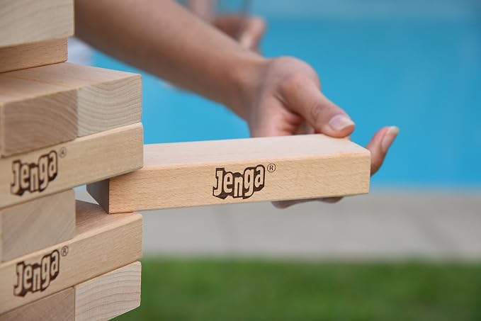 Jenga GIANT Genuine Hardwood Game – Stacks Over 4 Feet High