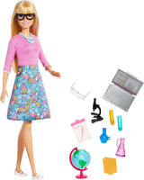 Barbie Teacher Doll, Blonde, With 10 Teaching Accessories