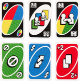 UNO Teams Card Game for Family Nights and Travel with Colorblind Accessible Cards