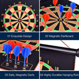 13 Inch Magnetic Dart Board Outdoor Games with 6 Magnetic Darts for Kids Ages 6-16 (Copy)