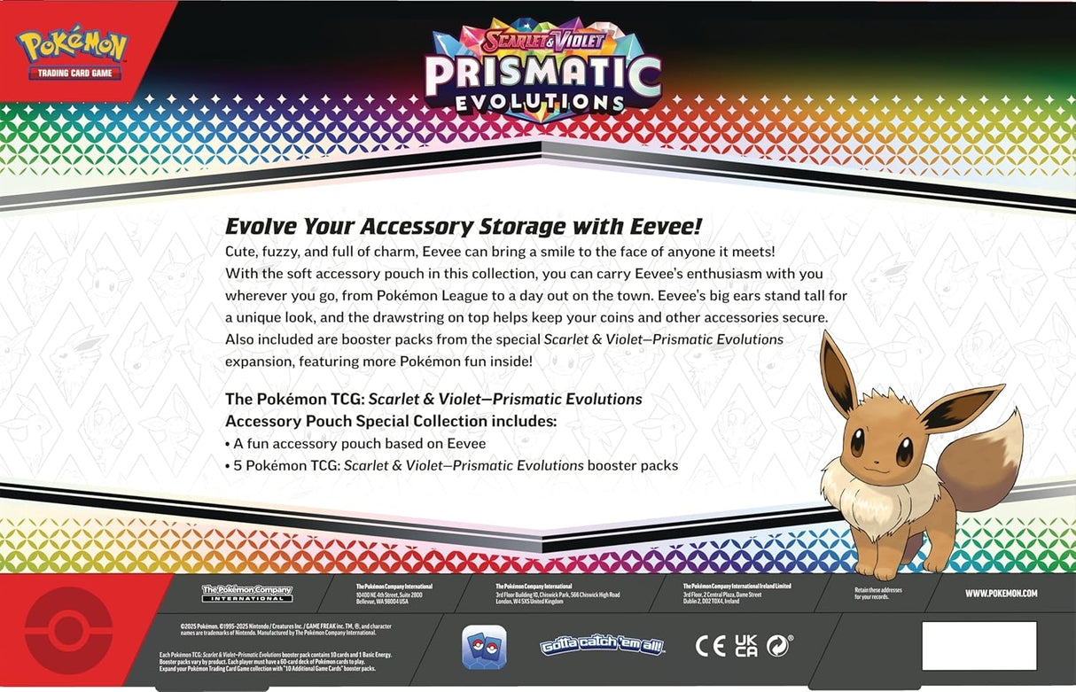Pokemon TCG: Scarlet & Violet Prismatic Evolutions Accessory Pouch Special Collection