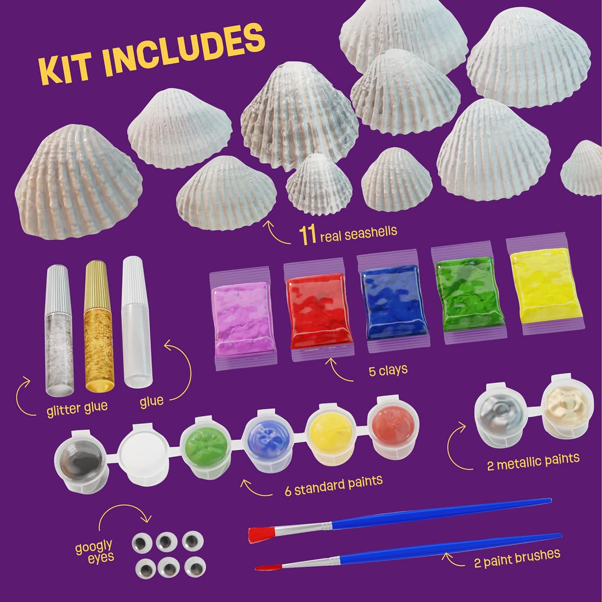 Dan & Darci Shell Painting Craft Kit