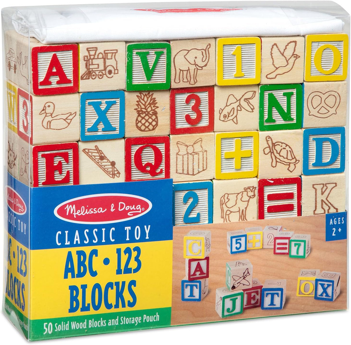 Melissa & Doug Deluxe ABC/123 1-Inch Blocks Set