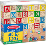 Melissa & Doug Deluxe ABC/123 1-Inch Blocks Set