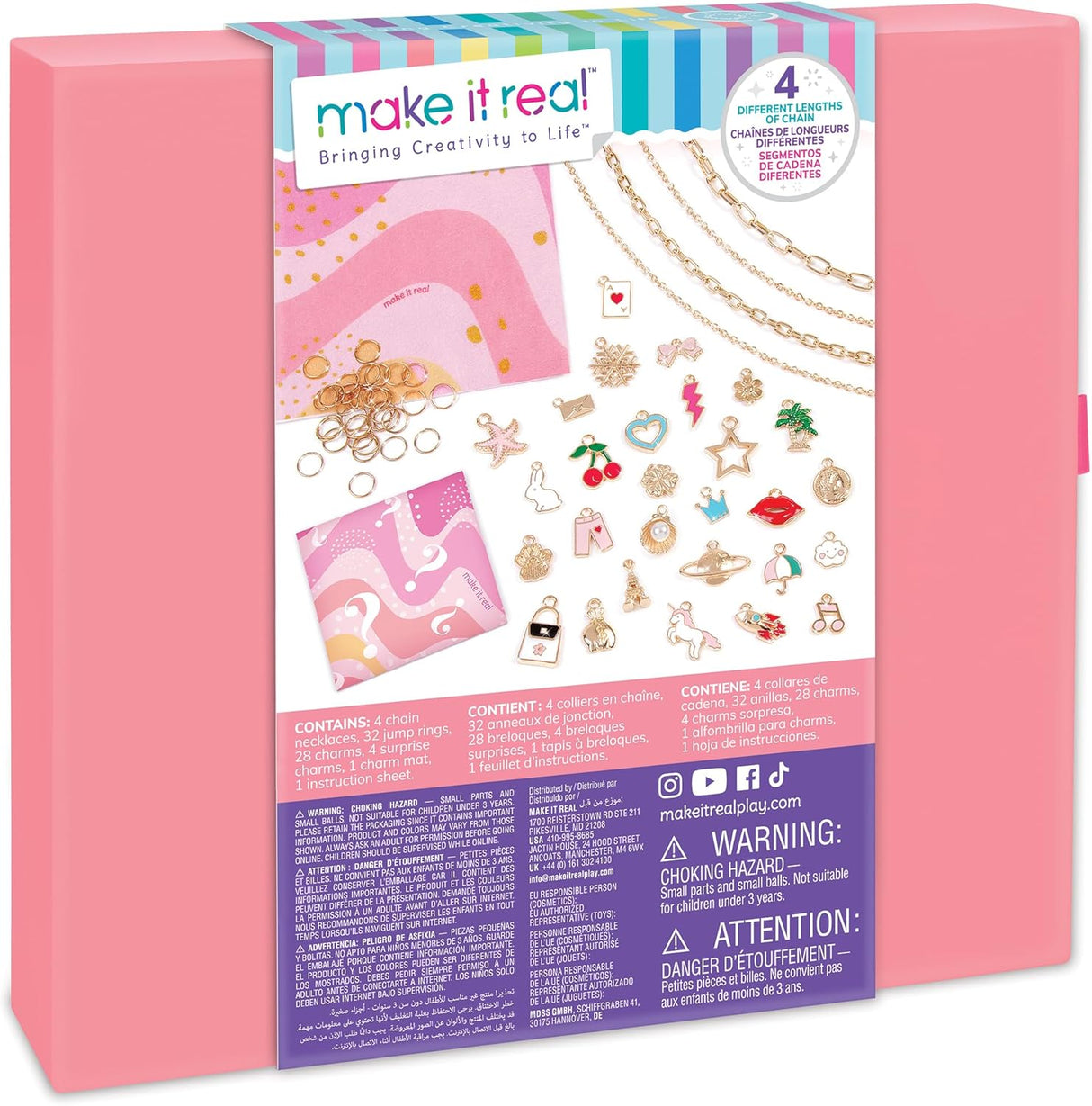 Make It Real Handful of Charm 70 Pc DIY Jewelry Set for Kids