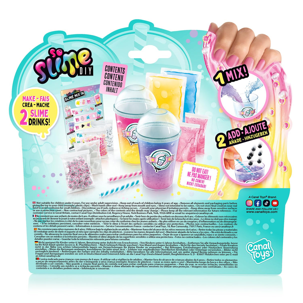 Slime'Presso Drinks 2 Pack, Multicolor