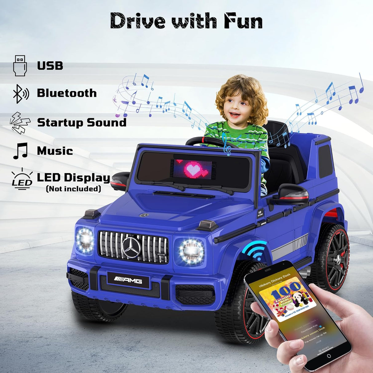 Mercedes G63 Electric Ride On Car BBH-0002 Blue