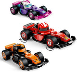 LEGO Minifigures F1 Collectible Race Cars Toys - Get 1 of 12 Mini Car Models with Drivers Helmets & Moving Wheels - Formula 1 Teams incl. Ferrari, Mercedes, McLaren, Red Bull - Mystery Box - 71049