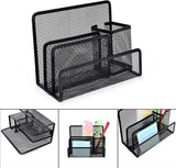 Motarro Pen Cup Multi-functional Metal Mesh Desk Organizer for Office and School
