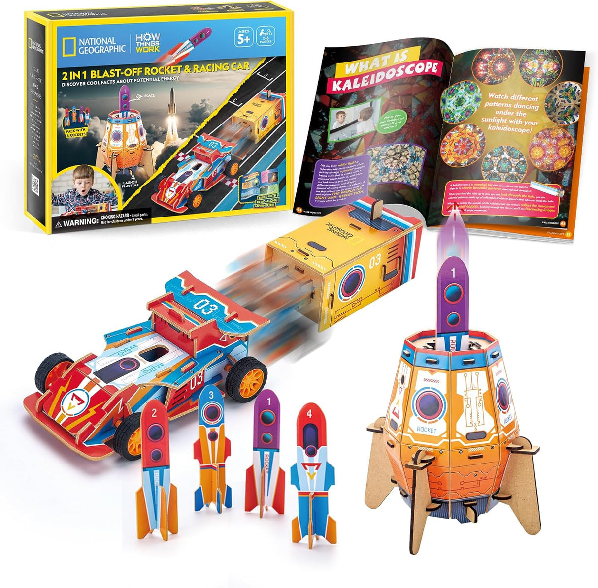 2 in 1 Blast-Off Rocket & Racing Car