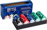 Bicycle Premium Tournament Poker Chips With Tray (100 Chips 8g Clay) - product view 2