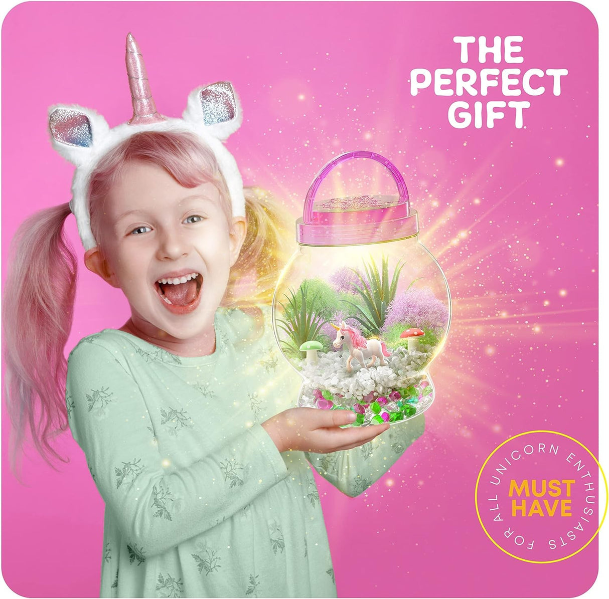 Dan & Darci Light-Up Unicorn Terrarium Kit