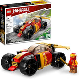 LEGO NINJAGO Kai's Ninja Race Car EVO 71780 building kit with Kai minifigure, golden katanas, and upgradeable wheels