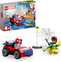 LEGO Marvel Spider-Man's Car and Doc Ock 10789 building kit with Spidey, Doc Ock, and glow-in-the-dark web elements