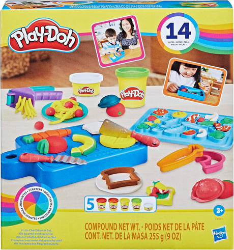 Play-Doh Little Chef Starter Set, 14 Play Kitchen Accessories