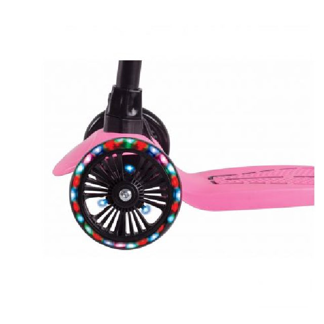 Dragon 3 Wheels Scooter With LED Light Pink