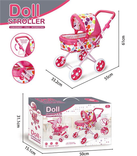 Foldable Toy Doll Stroller