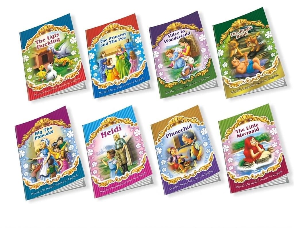 English Stories Book – 8 Assorted Designs