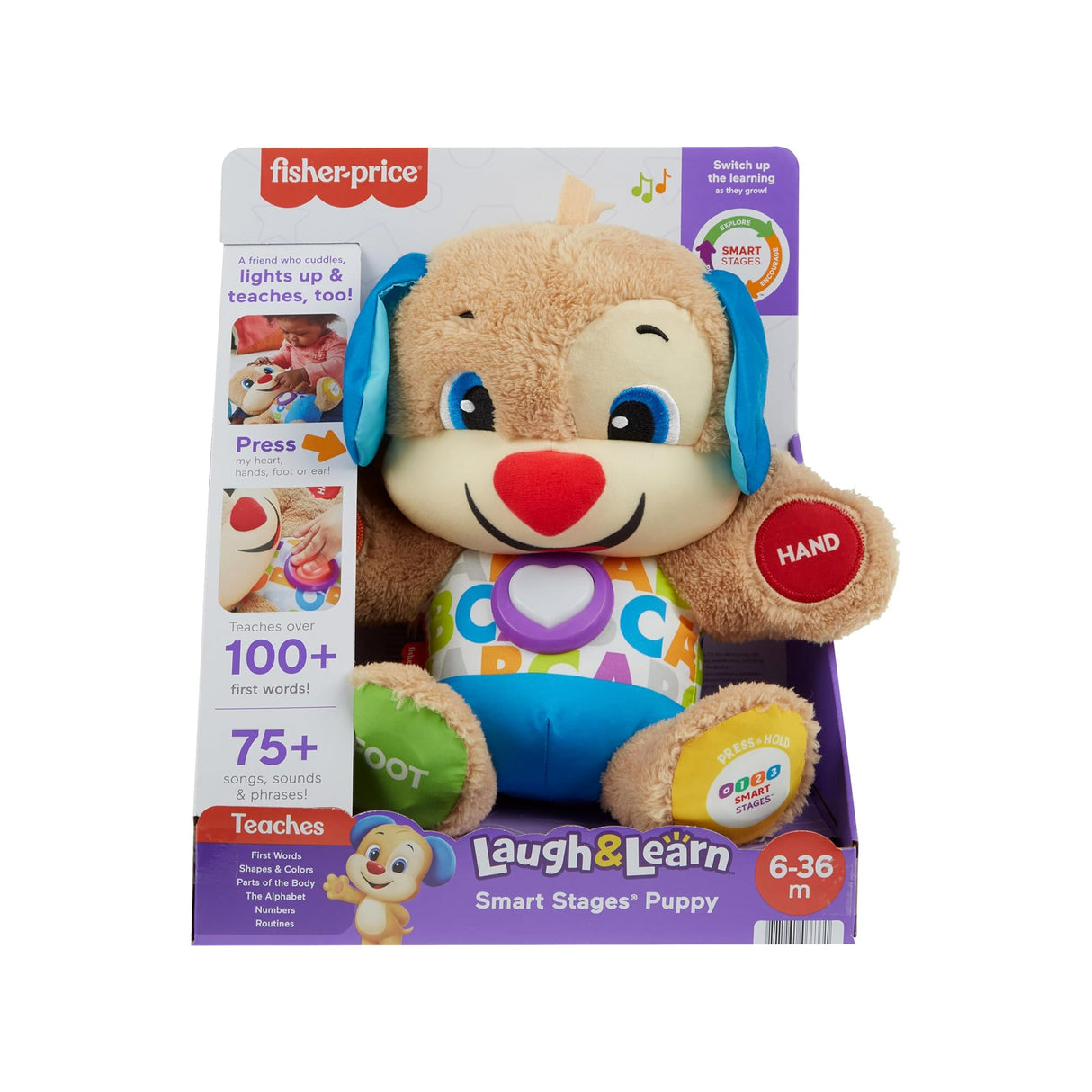 Fisher-Price Laugh & Learn Smart Stages Puppy Interactive Plush Dog