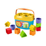 Fisher-Price Stacking Toy Baby's First Blocks Set of 10 Shapes for Sorting Play