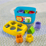 Fisher-Price Stacking Toy Baby's First Blocks Set of 10 Shapes for Sorting Play