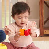 Fisher-Price Stacking Toy Baby's First Blocks Set of 10 Shapes for Sorting Play