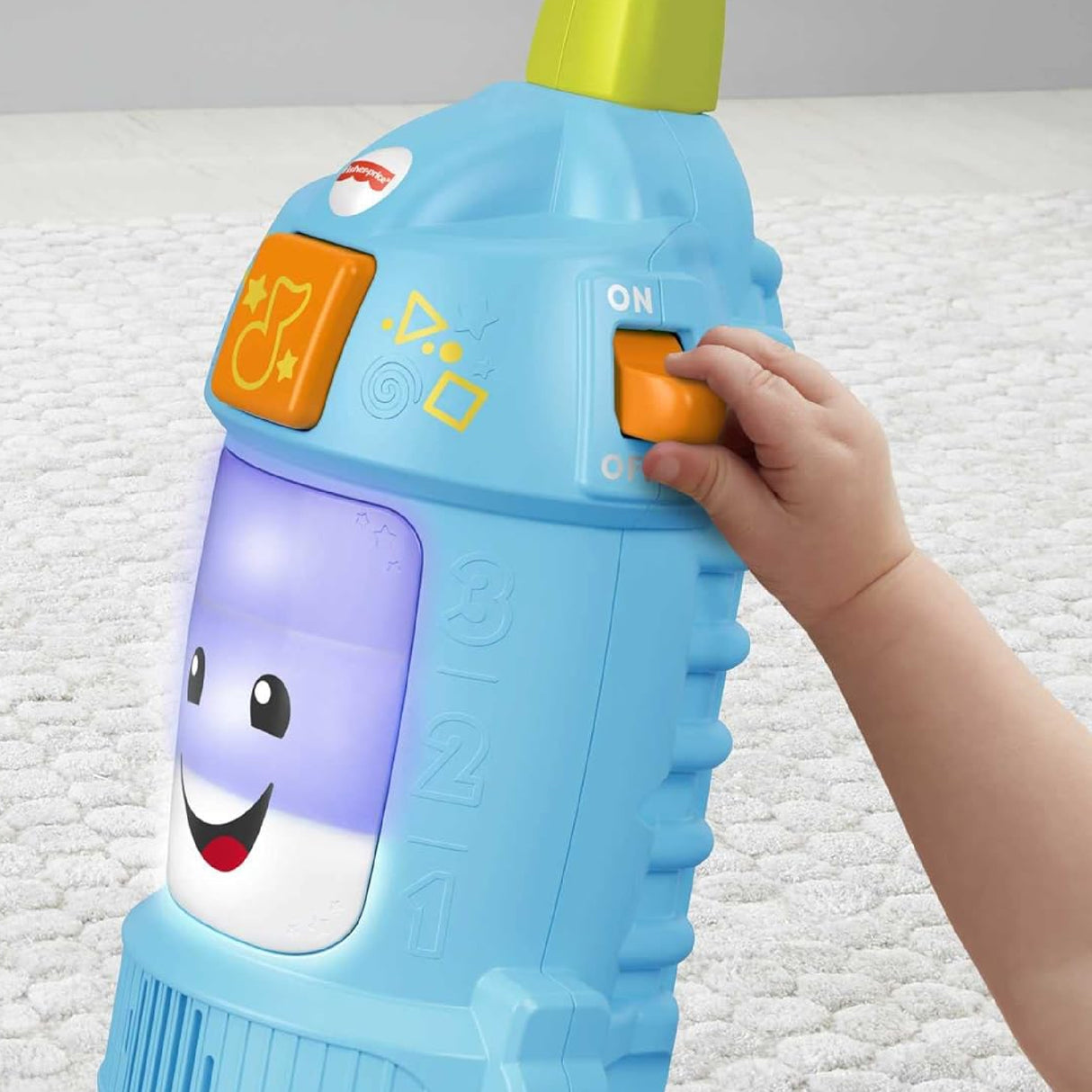 Fisher-Price Laugh & Learn Light-Up Learning Vacuum Musical Push