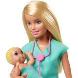 Barbie Careers Doll & Playset, Baby Doctor Theme with Blonde Fashion Doll
