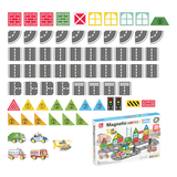 Magnetic Tiles City Vehicles 70 Piece Set