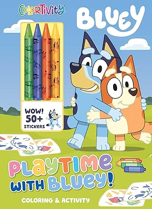 Bluey Playtime Color Activity Book