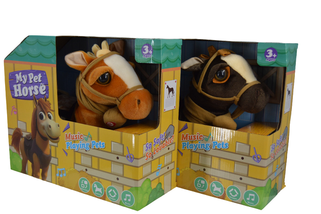 My Pet Horse Plush – Assorted Styles (2-Pack)