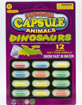 12 Pcs Magic Grow Capsules Water Growing Dinosaur Toys