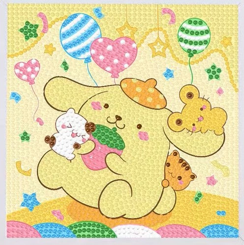 Pompompurin Diamond Painting Set 20 × 20 cm