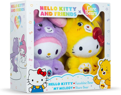 Care Bears X Hello Kitty Plush 2 Pack Hello Kitty As Funsh