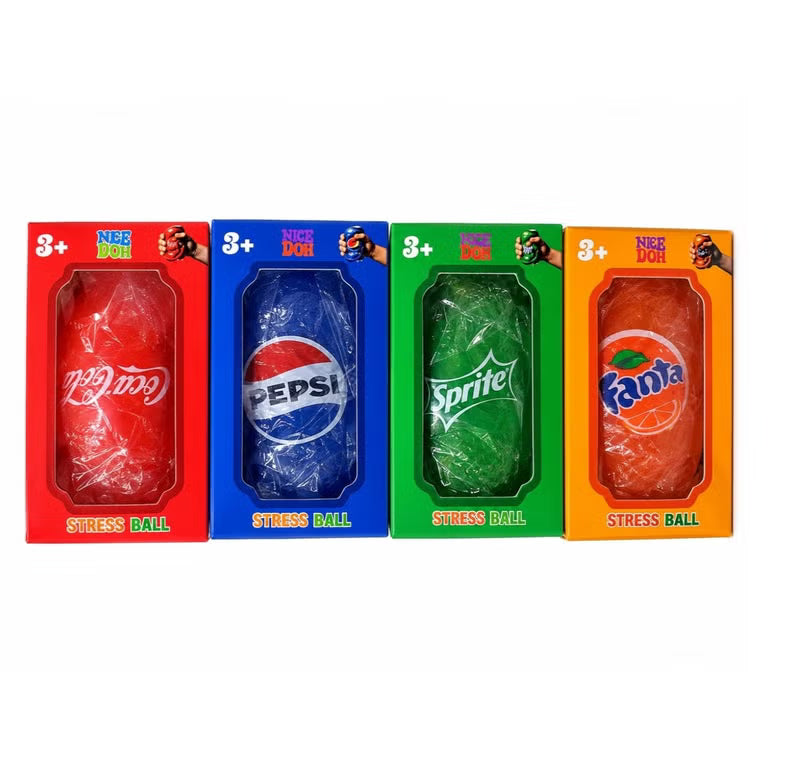NeeDoh Can Squishy Sensory Toy – Assorted Soda Can Designs (Pepsi, Cola, Fanta & Sprite) - product image